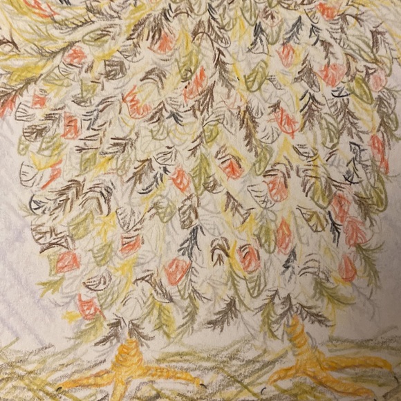 Unframed Original Art Pencil Crayon What the Cluck?! Chicken Illustration - Picture 4 of 4